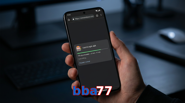 Main screen of Bba77 apk page for PK players
