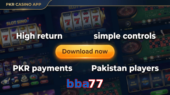 Main screen of Bba77 gamedownload page for PK players