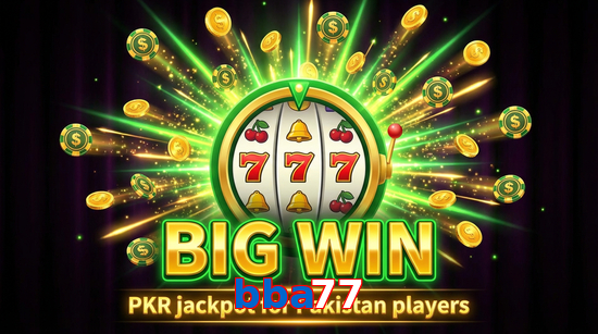 Big win animation on Bba77 slot game